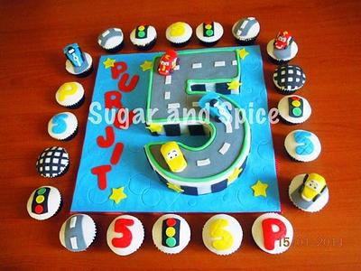 Car theme cake - Cake by Sugar and Spice