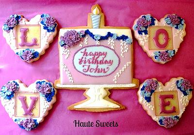 50th Birthday Cookie Set - Cake by Hiromi Greer