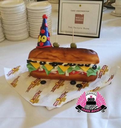 Thundercloud Subs 40th Birthday Cake - Cake by Cakes ROCK!!!  