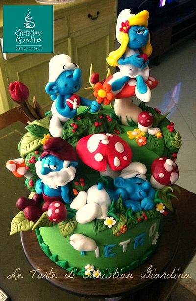 "Smurfs, lovely smurfs" - Cake by Christian Giardina