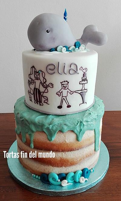 Una ballena para mi hermanito - Cake by Tortasfindelmundo