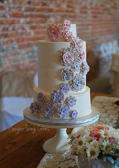 Steampunk 'Light' Wedding Cake  - Cake by lorieleann