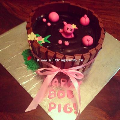 Pigs in the mud cake! - Cake by All Things Yummy