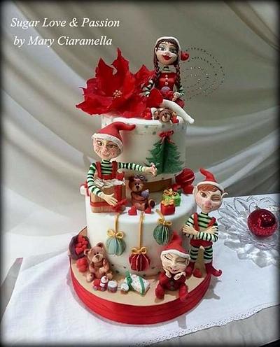 Christmas love - Cake by Mary Ciaramella (Sugar Love & Passion)