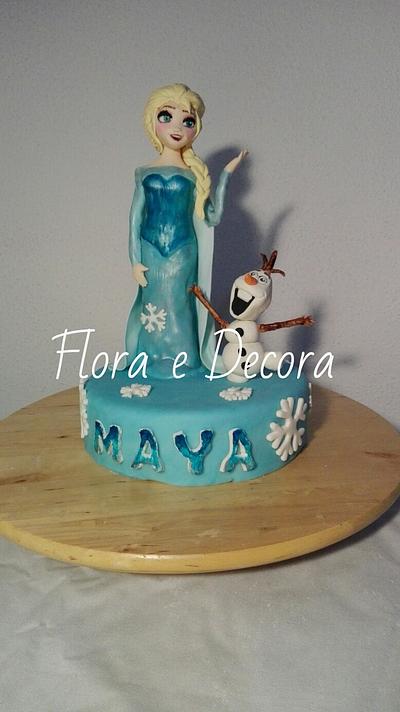 Elsa and Olaf - Cake by Flora e Decora