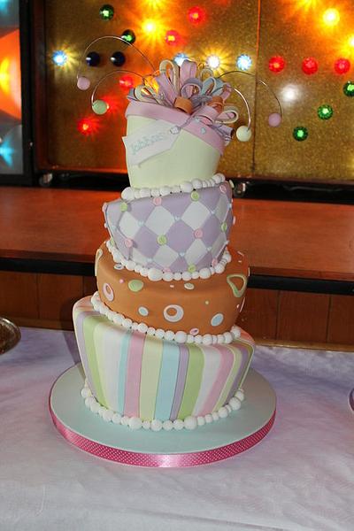 Whimsical Topsy Turvy Birthday! - Cake by Delights by Design
