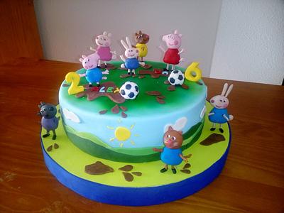 PEPPA PIG AND FRIENDS CAKE - Cake by Camelia