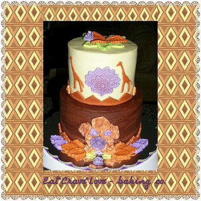 Giraffe silhouette cake - Cake by Monica@eat*crave*love~baking co.