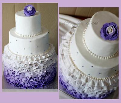 Purple Ombre - Cake by Sarah H Mograbee