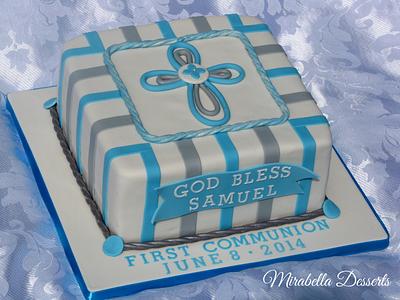 First Communion Cake - Cake by Mira - Mirabella Desserts