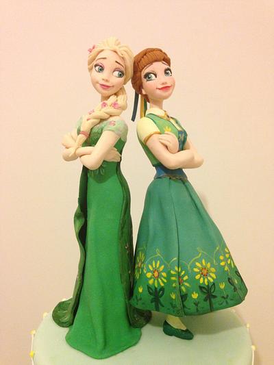 Elsa e Anna Fever  - Cake by MRosariaSposito