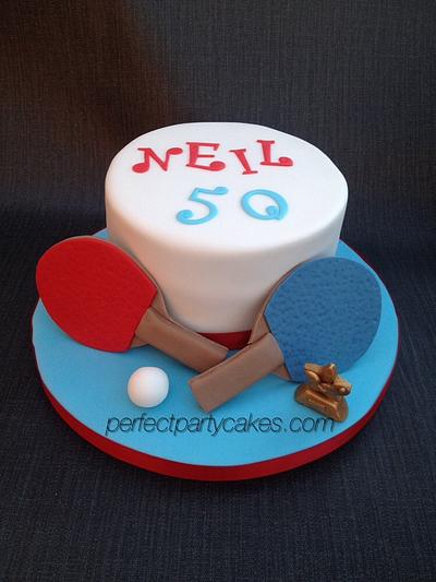 Table Tennis - Cake by Perfect Party Cakes (Sharon Ward)