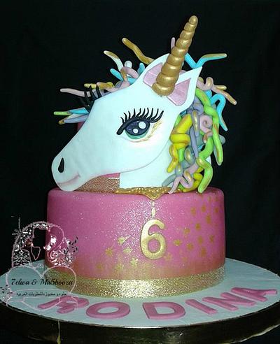 unicorn cake - Cake by Zahraa Fayyad