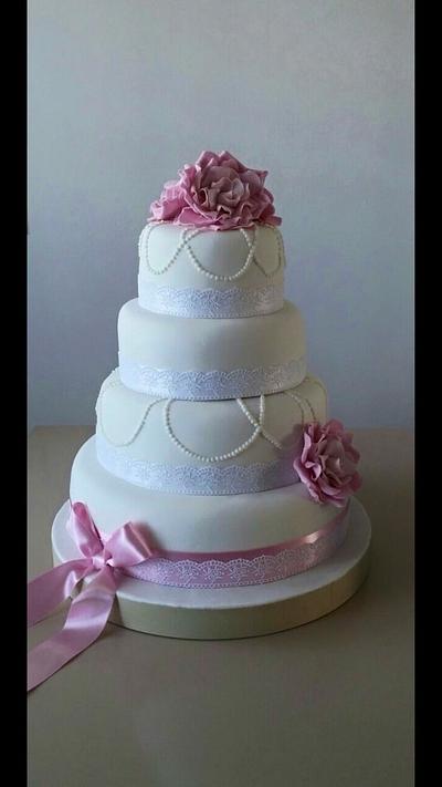 wedding cake - Cake by TorteTortice