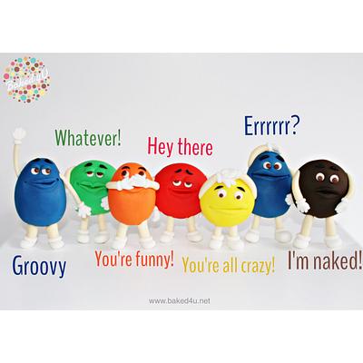M&M cake toppers - Cake by Baked4U