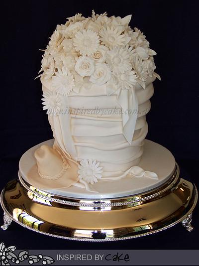 Bouquet Style Wedding Cake  - Cake by Inspired by Cake - Vanessa
