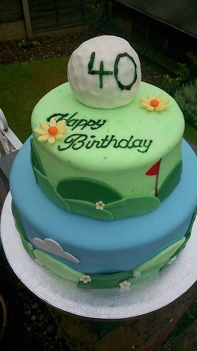 A Golfer's Cake - Cake by Doro