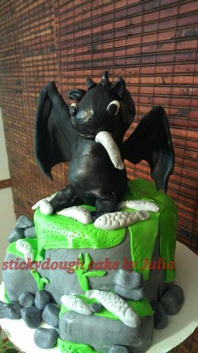 how to train a dragon toothless - Cake by sticky dough cakes by Julia in Ferndale