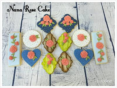 Flower cookies  - Cake by Nana Rose Cake 