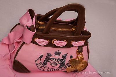 juicy couture purse bag cake - Cake by teresasweetcreations