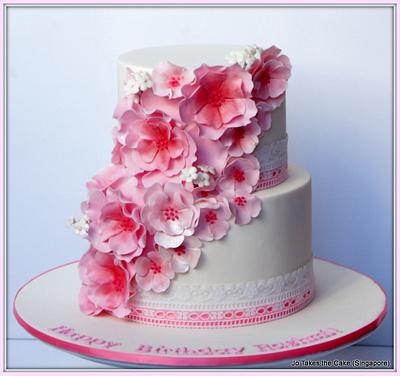 Pink elegance - Cake by Jo Finlayson (Jo Takes the Cake)