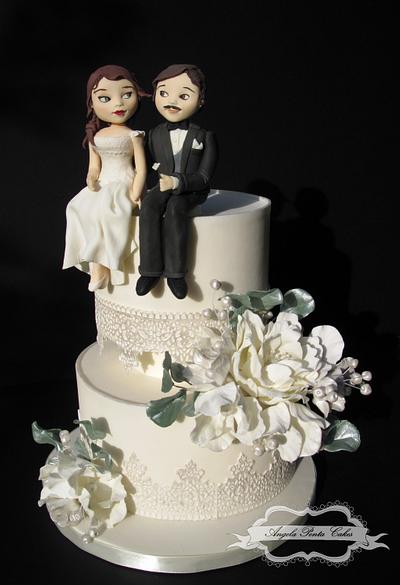 Winter wedding - Cake by Angela Penta