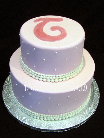 Pearl wedding cake - Cake by Soraya Avellanet