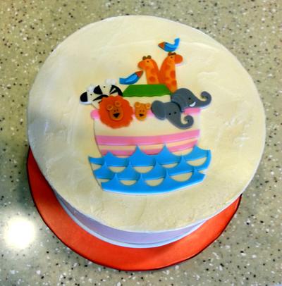 Baby Shower cake - Noah's Ark.   - Cake by crnewbold