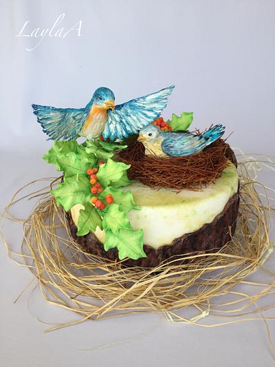 Spring birds  - Cake by Layla A