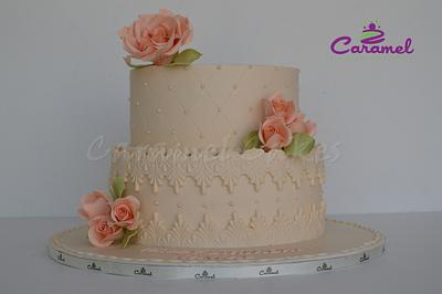 Simple n Elegant Birthday Cake - Cake by Caramel Doha