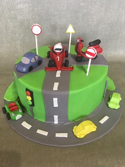 Cake with cars - Cake by Doroty