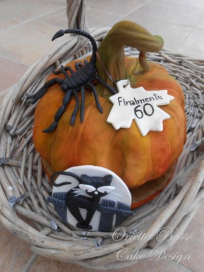 Pumpkin, scorpion and cat - Cake by Orietta Basso