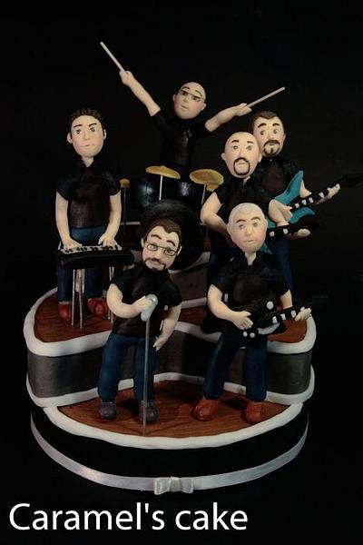 Music band cake topper - Cake by Caramel's Cake di Maria Grazia Tomaselli