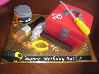 Tool Box and Tools - Cake by Kelly Young