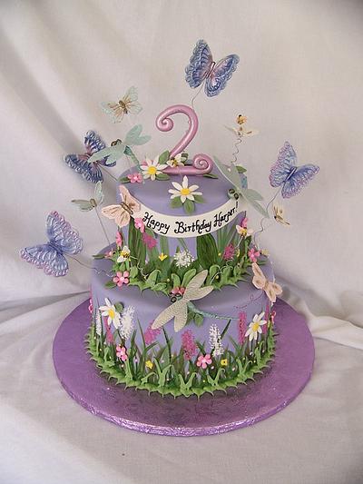 Butterfly Garden - Cake by TrulyCustom