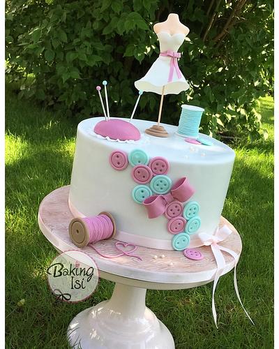 Sewing / stitching cake - Cake by Baking Isi