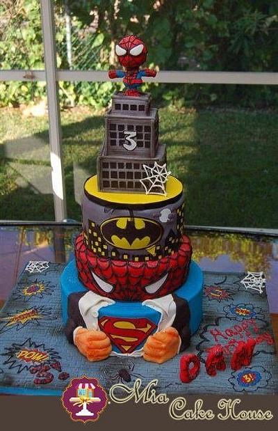 Super heroes cake - Cake by Sheila