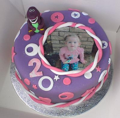 Barney the dinosaur Cake  - Cake by Krazy Kupcakes 