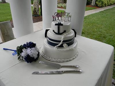 Nautical Wedding Cake - Cake by LadyCakes