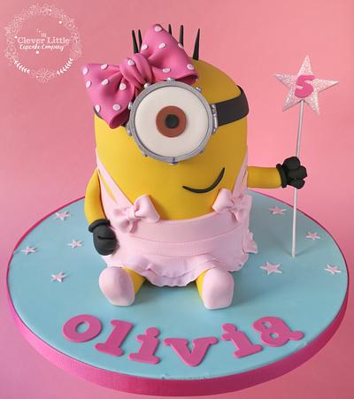 Princess Minion - Cake by Amanda’s Little Cake Boutique