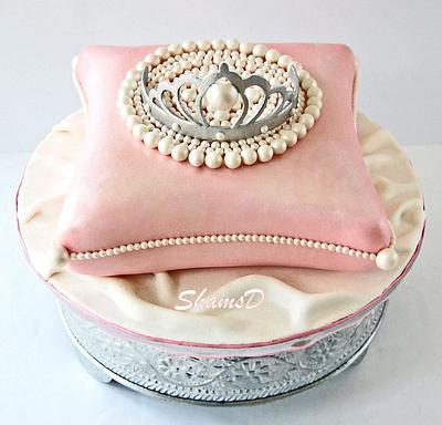 Pillow and Tiara Cake  - Cake by Shamima Desai