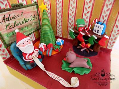 Santa - Advent Calendar 2015 - Cake by Sweet Side of Cakes by Khamphet 