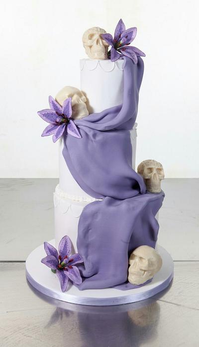 chocolate skull wedding cake - Cake by Adam