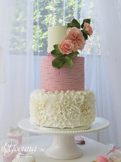 Tarta de Boda - Wedding Cakes - Cake by Yolanda Cueto - Yocuna Floral Artist