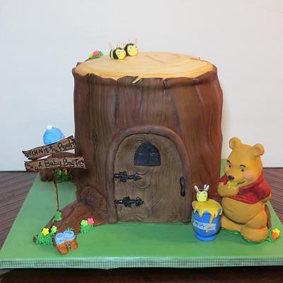 Winnie the Pooh and a Baby Boy Too ! - Cake by Nancy T W.
