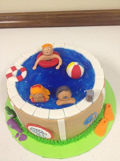 Pool Party Cake - Cake by Tonya