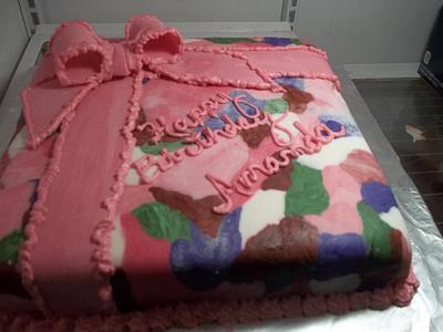 Pink Camo Cake - Cake by Cindy White