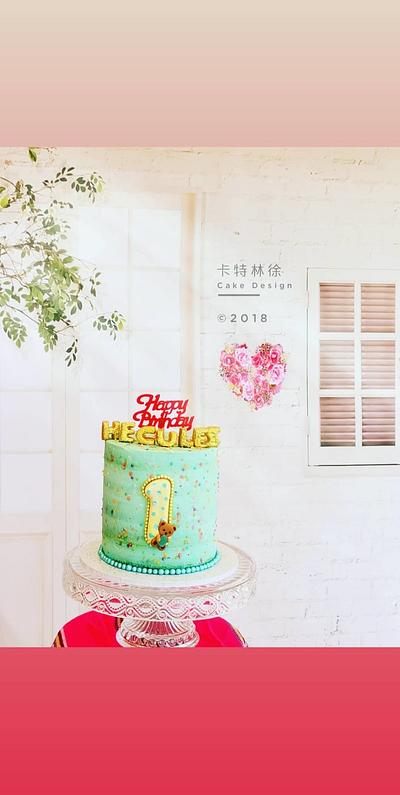 Fresh cream cake with simple decoration - Cake by Catherine Chee Cake Design 