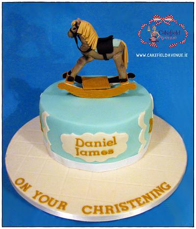 ROCKING HORSE CHRISTENING CAKE - Cake by Agatha Rogowska ( Cakefield Avenue)