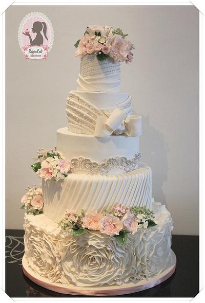 My 1st Wedding Cake - Cake by Jenny Gracia